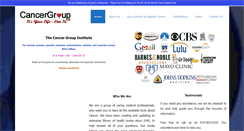 Desktop Screenshot of cancergroup.com