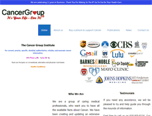 Tablet Screenshot of cancergroup.com